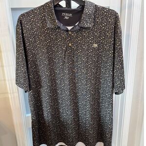 Perlis Authentic Crawfish Performance Polo XXL Black Gold Football CF7501CD